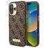 Husa pentru  iPhone 16 cu MagSafe Guess - Hardcase 4G Series - albastru inchis