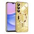 Husa pentru  Samsung Galaxy A15 cu MagSafe Sparkle Glare Detachable Layer, cu protectie lentile - verde deschis