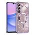 Husa pentru  Samsung Galaxy A15 cu MagSafe Sparkle Glare Detachable Layer, cu protectie lentile - verde deschis