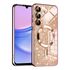 Husa pentru  Samsung Galaxy A15 cu MagSafe Sparkle Glare Detachable Layer, cu protectie lentile - verde deschis