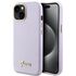 Husa pentru  iPhone 15 Guess - Glitter Fixed - mov deschis