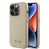 Husa pentru  iPhone 15 Pro Max Guess - Glitter Fixed - bej