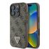 Husa pentru  iPhone 16 Pro Max Guess - Leather 4G Triangle Strass - roz
