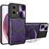 Husa pentru  Motorola Moto G35 cu protecție pentru cameră și suport magnetic integrat Ring Shockproof, roz