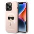 Husa pentru  iPhone 14 Pro Max Karl Lagerfeld - Silicone MagSafe - roz