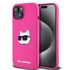 Husa pentru  iPhone 15 Karl Lagerfeld - Silicone MagSafe - negru royal