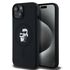 Husa pentru  iPhone 15 Karl Lagerfeld - Silicone MagSafe - negru royal