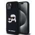 Husa pentru  iPhone 15 Karl Lagerfeld - Silicone MagSafe - negru royal