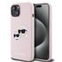 Husa pentru  iPhone 15 Karl Lagerfeld - Silicone MagSafe - negru royal