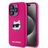 Husa pentru  iPhone 15 Pro Max Karl Lagerfeld - Silicone MagSafe - fucsia