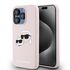 Husa pentru  iPhone 15 Pro Max Karl Lagerfeld - Silicone MagSafe - fucsia