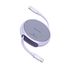 Cablu Baseus - Data Cable Pathfinder Series USB Tip C - USB Tip C 100W, retractabil, 1m -  mov
