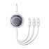 Cablu de date si incarcare 3 in 1 Baseus - Data Cable Free2Draw USB Type-C la USB Type-C, Lightning, Micro-USB Fast Charging 100W, retractabil, 1.1 m - negru