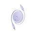 Cablu de date si incarcare Baseus - Data Cable Free2Pull Mini USB Type-C la USB Type-C, Fast Charging 60W, retractabil, 1m - albastru