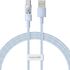 Cablu de date si incarcare Baseus - Data Cable Gem USB la USB Type-C, Super Fast Charging 100W, 2m - albastru