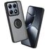 Husa de protectie pentru  Xiaomi 14T Pro premium cu inel stand rotativ, suport magnetic si bumper anti-alunecare - negru