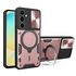 Husa pentru  Samsung Galaxy S24 FE cu protecție pentru cameră și suport magnetic integrat Ring Shockproof, rosu