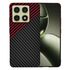 Husa pentru  Xiaomi 14T CarbonFiber UltraSlim, Lightweight, rosu inchis