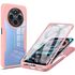 Pachet 360: Husa cu folie integrata pentru  Xiaomi Redmi 14C Cover360 fata / spate - negru