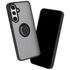 Husa de protectie pentru  Samsung Galaxy A36 premium cu inel stand rotativ, suport magnetic si bumper anti-alunecare - negru