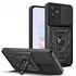 Husa pentru  Samsung Galaxy A36 Ring Armor Kickstand Tough Rugged Cover cu protectie camera, roz
