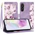 Husa tip carte pentru  Samsung Galaxy A36, functie stand si port carduri, albastru