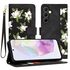 Husa tip carte pentru  Samsung Galaxy S24 FE, functie stand si port carduri, roz