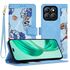 Husa tip carte pentru  Xiaomi 14T Pro, functie stand si port carduri, roz