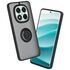 Husa de protectie pentru Xiaomi Redmi Note 14 Pro 5G premium cu inel stand rotativ, suport magnetic si bumper anti-alunecare - negru