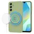 Husa pentru  Samsung Galaxy A16 Liquid Silicone cu MagSafe, subțire, captusita cu microfibra, anti amprentă, protectie cameră foto, negru